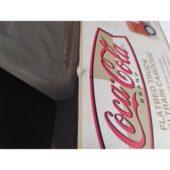 Coca Cola 2001 Flatbed Truck With Train Caboose New In Box - Picture 10 of 10